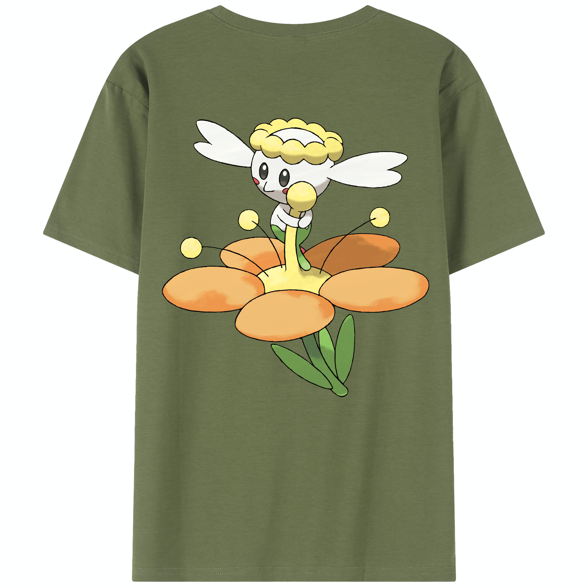 （画像用） ポケットモンスター Pokémon 綿100％半袖Tシャツ（背面プリント）